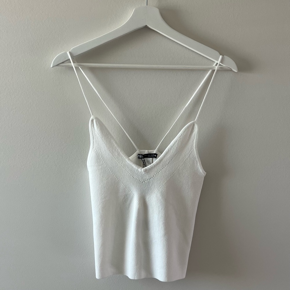 Zara White Cami